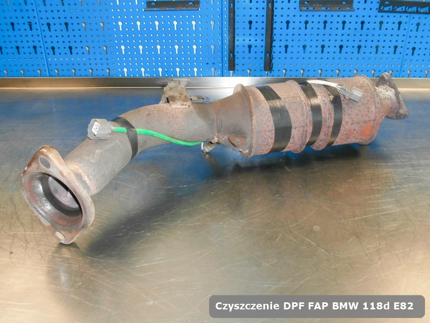 Filtr cząstek stałych FAP BMW 118d E82 wypalony na specjalistycznej maszynie gotowy do wysyłki