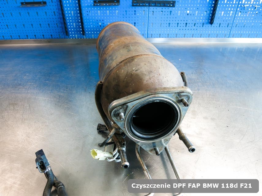 Filtr FAP BMW 118d F21 wyremontowany w dedykowanym urządzeniu gotowy do wysyłki