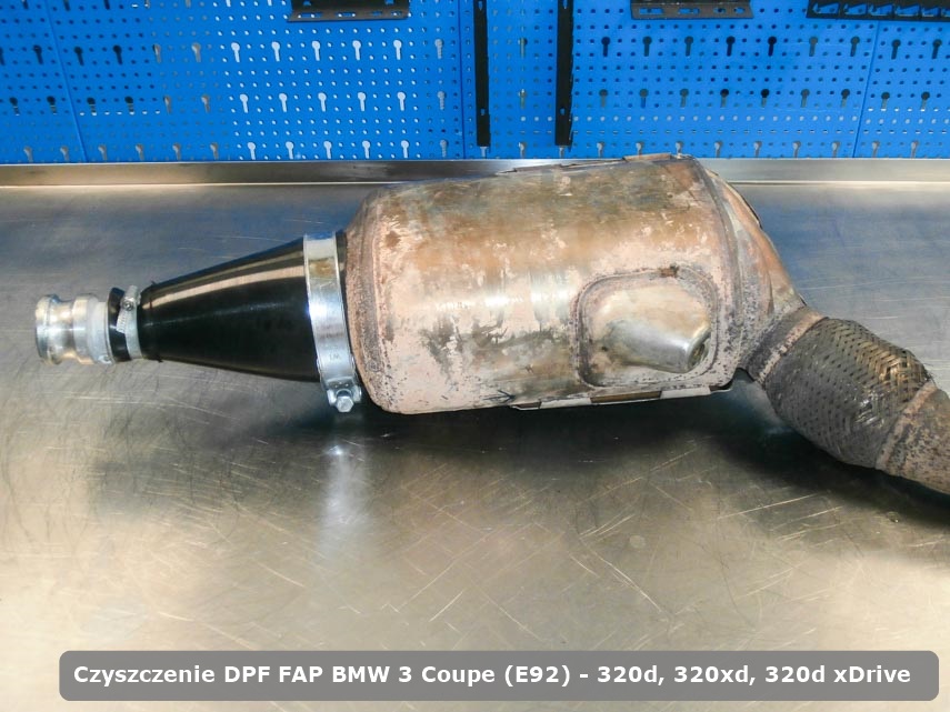 Filtr cząstek stałych DPF I FAP BMW 3 Coupe (E92) - 320d, 320xd, 320d xdrive oczyszczony w dedykowanym urządzeniu gotowy do zamontowania