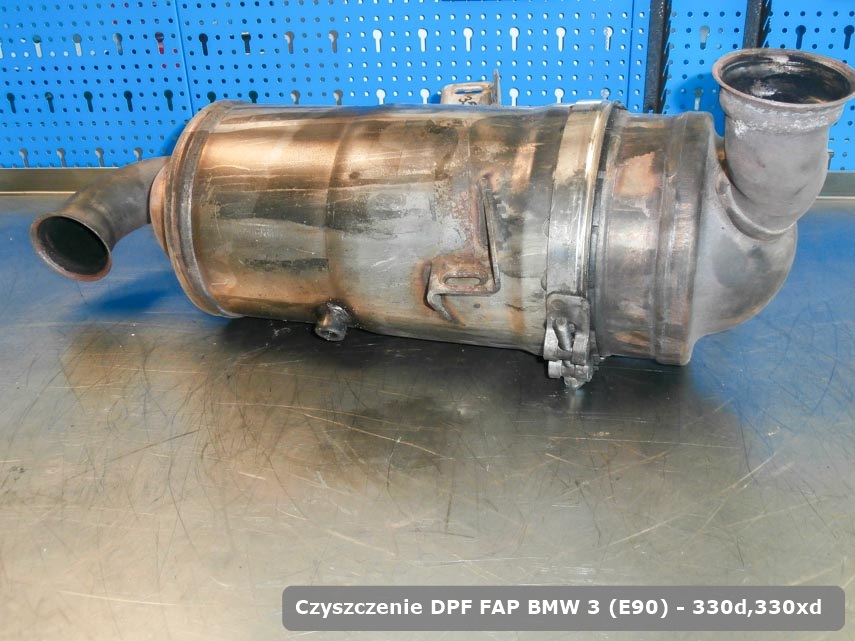 Filtr cząstek stałych DPF BMW 3 (E90) - 330d,330xd wypalony na odpowiedniej maszynie gotowy do montażu