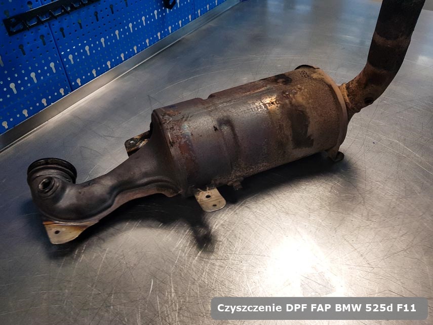 Filtr DPF BMW 525d F11 wypalony na specjalnej maszynie gotowy do zamontowania