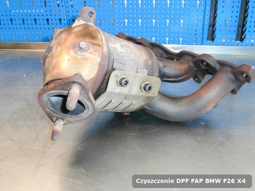 Filtr DPF układu redukcji emisji spalin BMW F26 X4 dopalony na dedykowanej maszynie gotowy do montażu