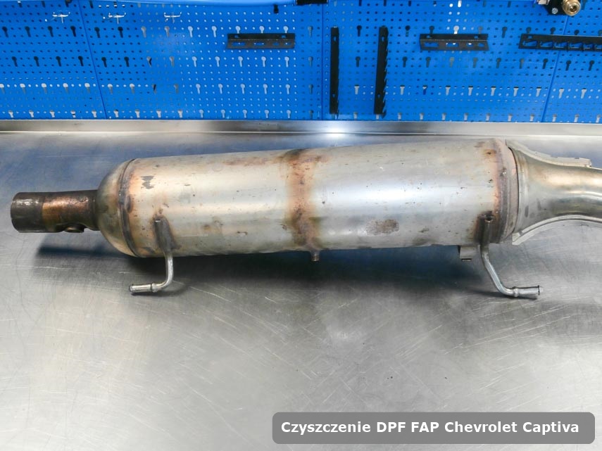Filtr cząstek stałych FAP Chevrolet Captiva wyremontowany na odpowiedniej maszynie gotowy do montażu