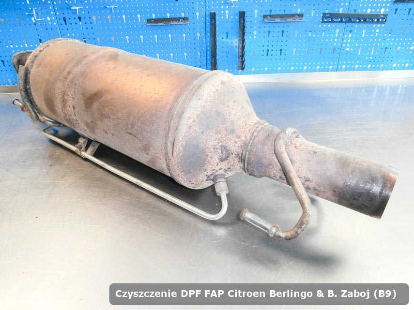 Filtr DPF Citroen Berlingo & B. Zaboj (B9) oczyszczony na dedykowanej maszynie gotowy do wysyłki