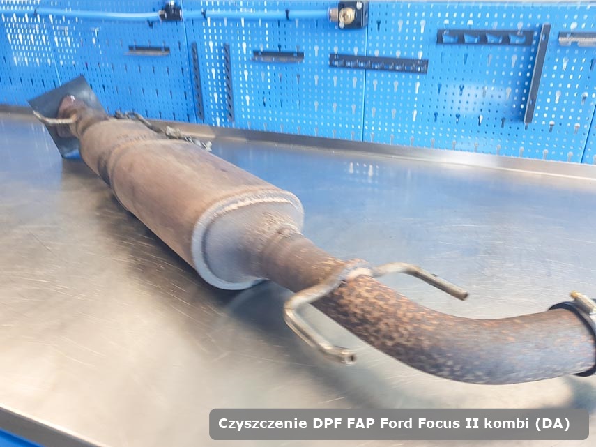 Filtr DPF układu redukcji emisji spalin Ford Focus II Kombi (DA) wyczyszczony na dedykowanej maszynie gotowy do zamontowania