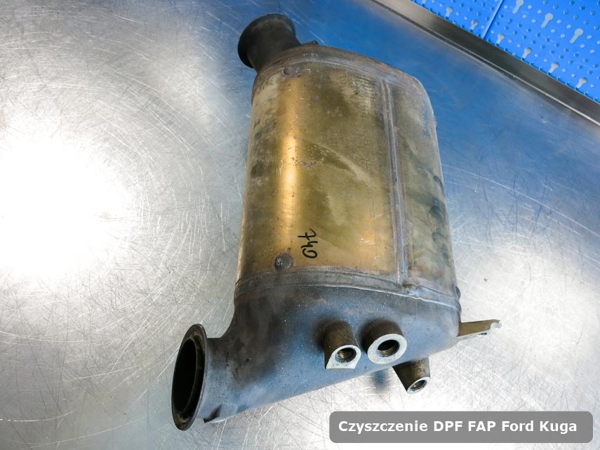 Filtr cząstek stałych FAP Ford Kuga oczyszczony na specjalnej maszynie gotowy do montażu