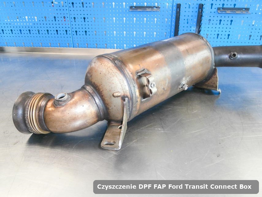 Filtr DPF i FAP Ford Transit Connect Box oczyszczony na specjalnej maszynie gotowy do montażu