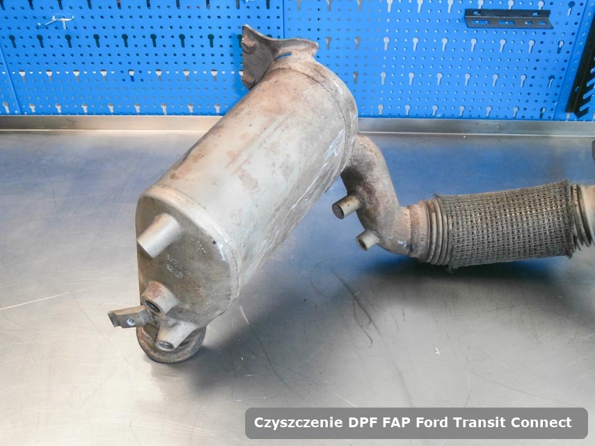 Filtr DPF układu redukcji emisji spalin Ford Transit Connect dopalony na dedykowanej maszynie gotowy do wysyłki