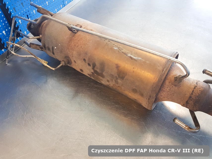 Filtr DPF i FAP Honda Cr-V III (RE) wyczyszczony na odpowiedniej maszynie gotowy do wysyłki