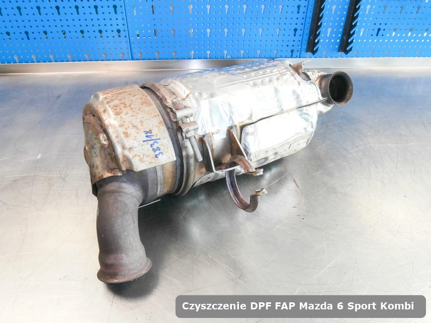Filtr FAP Mazda 6 Sport Kombi oczyszczony na odpowiedniej maszynie gotowy do wysyłki