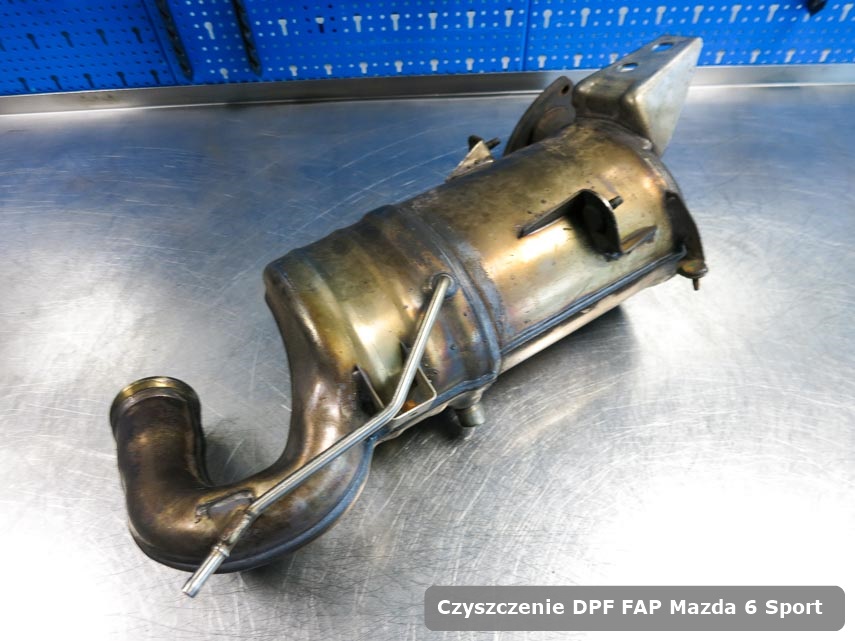 Filtr DPF Mazda 6 Sport dopalony w specjalistycznym urządzeniu gotowy spakowania