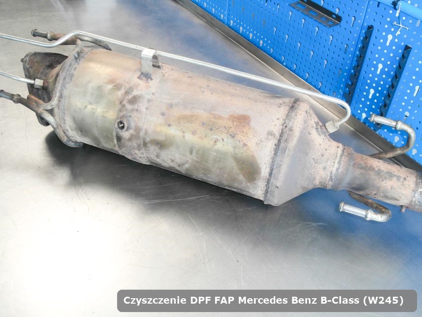 Filtr cząstek stałych DPF I FAP Mercedes Benz B-Class (W245) zregenerowany na dedykowanej maszynie gotowy do instalacji