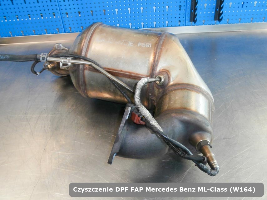 Filtr cząstek stałych DPF I FAP Mercedes Benz ML-Class (W164) wyczyszczony w dedykowanym urządzeniu gotowy do montażu