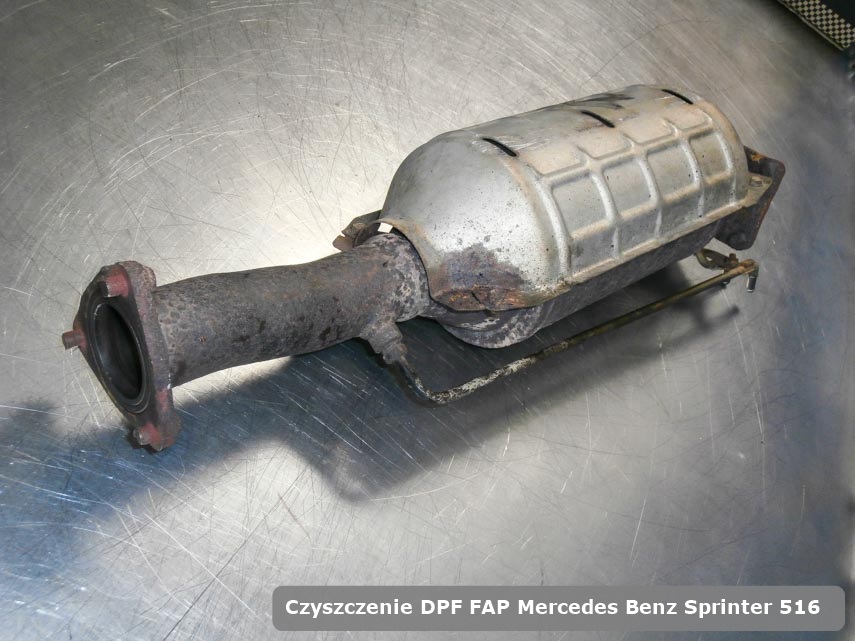 Filtr cząstek stałych FAP Mercedes Benz Sprinter 516 naprawiony na dedykowanej maszynie gotowy spakowania