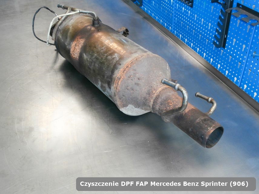 Filtr cząstek stałych DPF I FAP Mercedes Benz Sprinter (906) wyremontowany na specjalnej maszynie gotowy do wysyłki