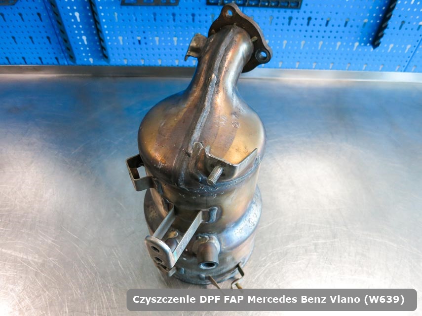 Filtr cząstek stałych DPF I FAP Mercedes Benz Viano (W639) dopalony na dedykowanej maszynie gotowy do montażu