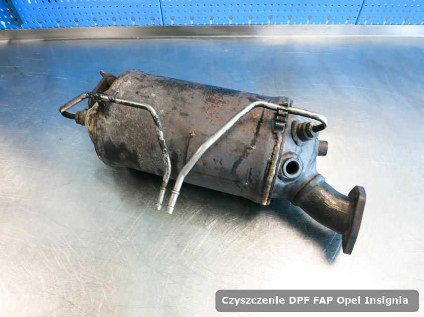 Filtr DPF układu redukcji emisji spalin Opel Insignia wyczyszczony na odpowiedniej maszynie gotowy do wysyłki