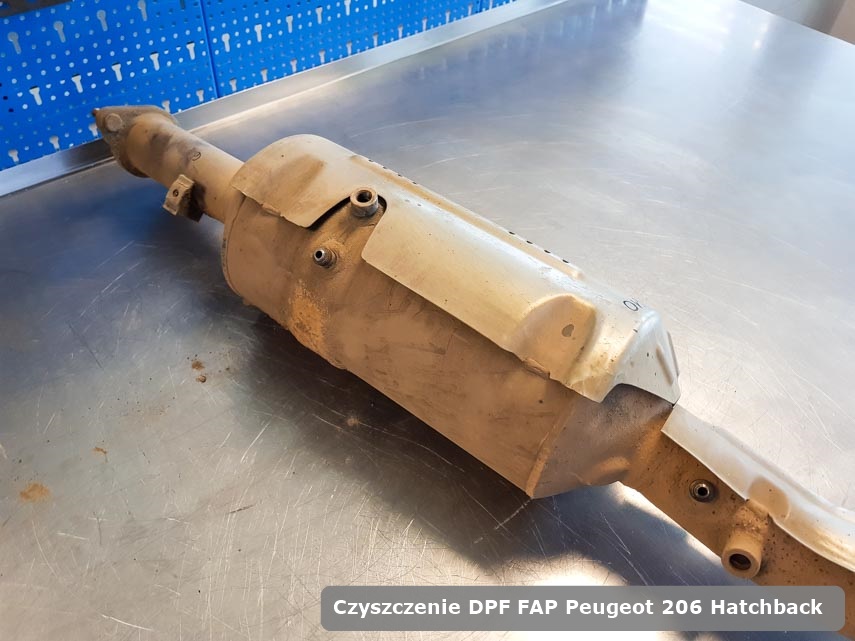 Filtr cząstek stałych FAP Peugeot 206 Hatchback oczyszczony w specjalnym urządzeniu gotowy do wysyłki