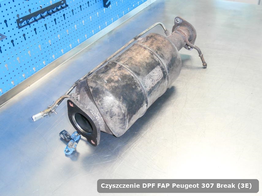 Filtr cząstek stałych DPF I FAP Peugeot 307 Break (3E)  wyremontowany na specjalistycznej maszynie gotowy spakowania