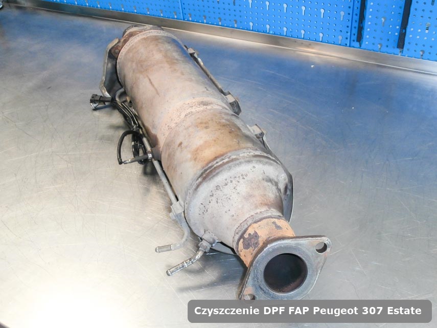 Filtr FAP Peugeot 307 Estate  wypalony na specjalistycznej maszynie gotowy do zamontowania