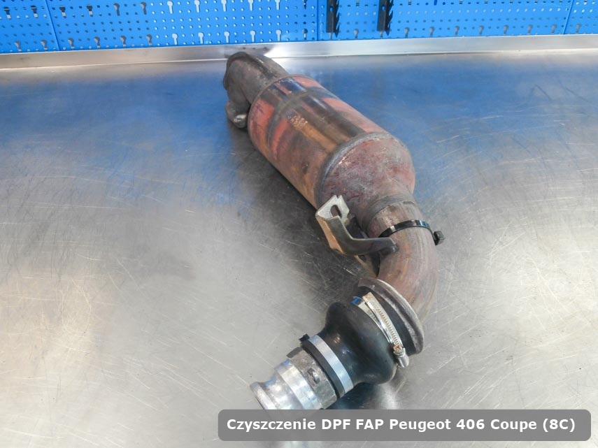 Filtr DPF układu redukcji emisji spalin Peugeot 406 Coupe (8C)  oczyszczony w specjalnym urządzeniu gotowy spakowania