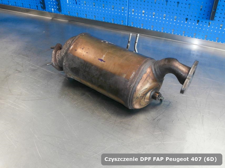 Filtr DPF układu redukcji emisji spalin Peugeot 407 (6D) wyremontowany na dedykowanej maszynie gotowy do wysyłki