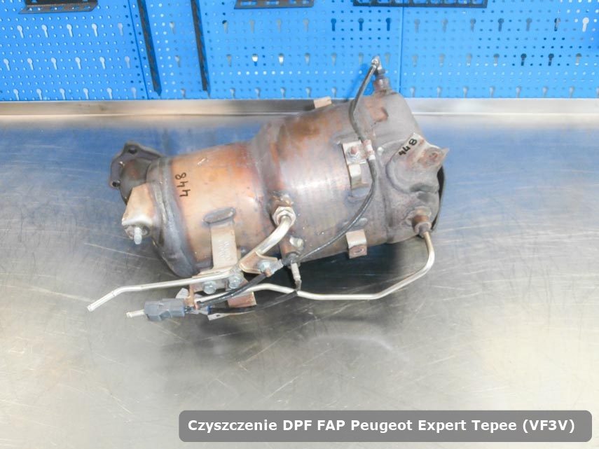 Filtr cząstek stałych FAP Peugeot Expert Tepee (VF3V)  naprawiony na odpowiedniej maszynie gotowy do montażu