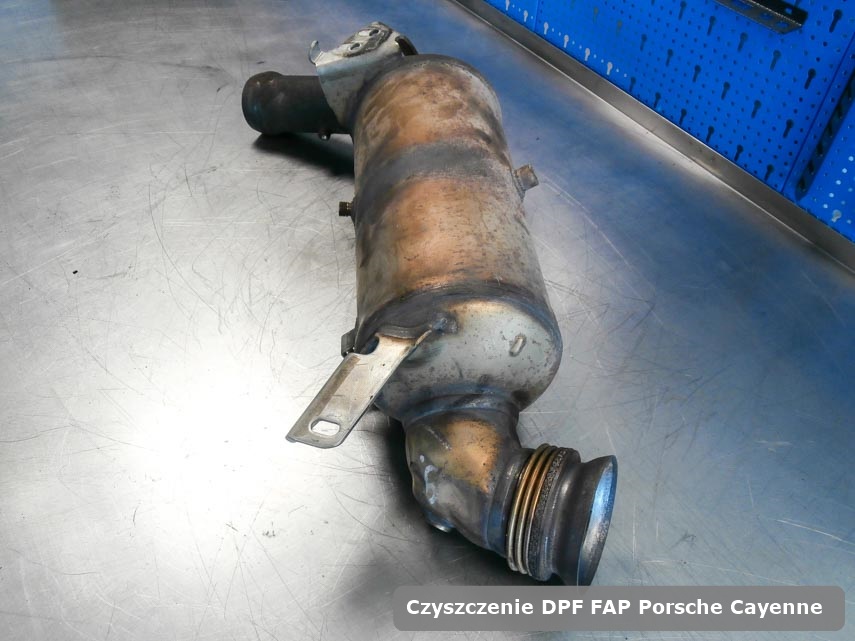 Filtr DPF i FAP Porsche Panamera wyremontowany na dedykowanej maszynie gotowy spakowania
