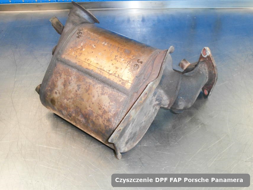 Filtr DPF i FAP Porsche Cayenne  naprawiony na specjalnej maszynie gotowy do wysyłki