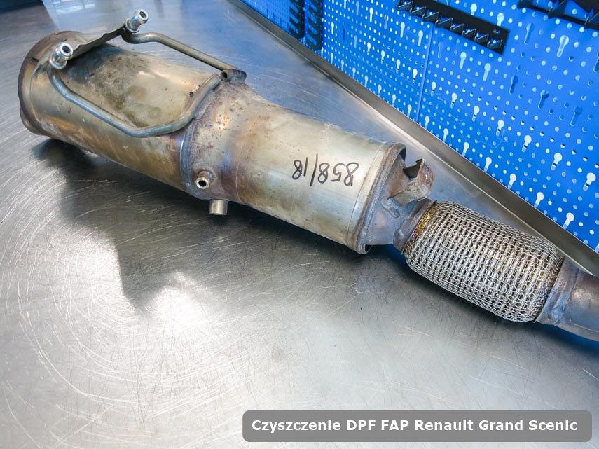 Filtr DPF i FAP Renault Grand Scenic  dopalony w specjalistycznym urządzeniu gotowy do wysyłki