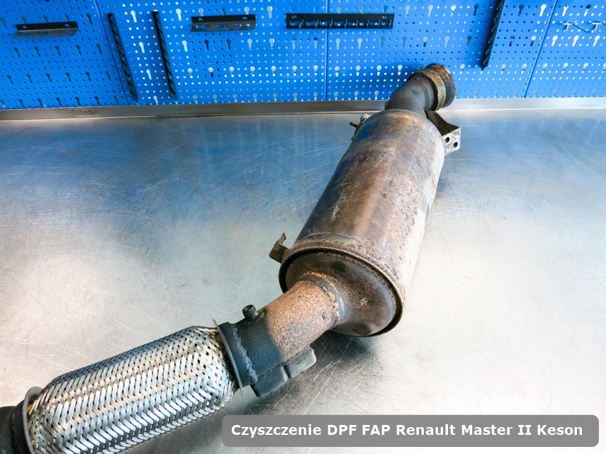 Filtr cząstek stałych Renault Master II Keson wyremontowany na odpowiedniej maszynie gotowy do zamontowania
