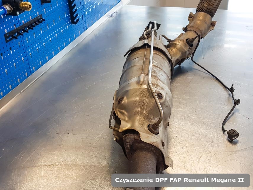 Filtr cząstek stałych DPF I FAP Renault Megane II dopalony na odpowiedniej maszynie gotowy do wysyłki