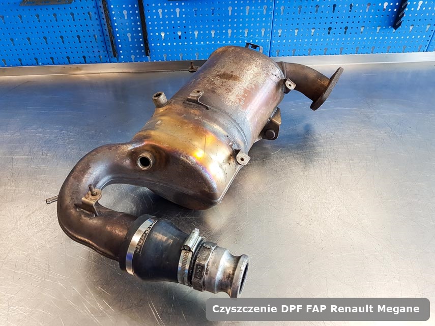 Filtr cząstek stałych FAP Renault Megane  wyczyszczony w dedykowanym urządzeniu gotowy spakowania