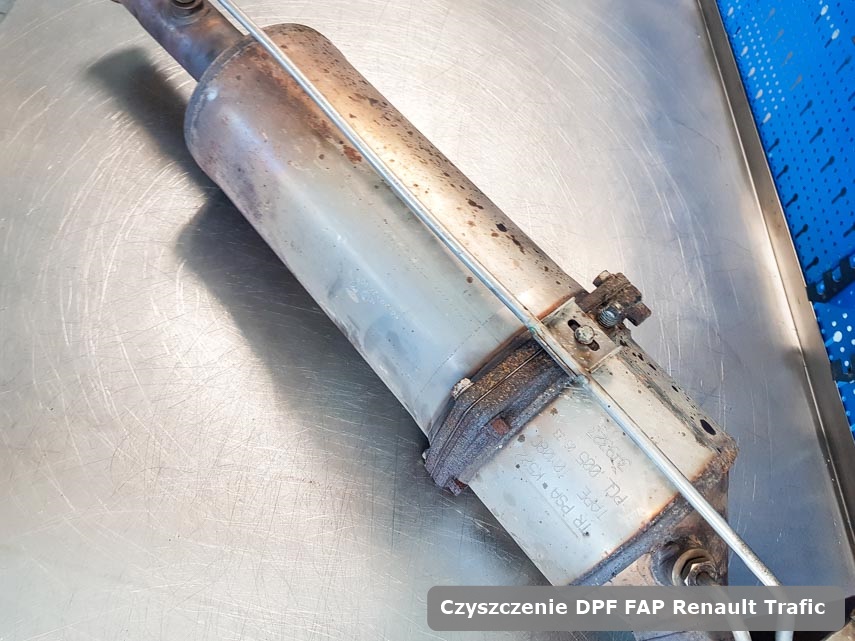 Filtr cząstek stałych DPF I FAP Renault Trafic  zregenerowany w specjalistycznym urządzeniu gotowy do instalacji
