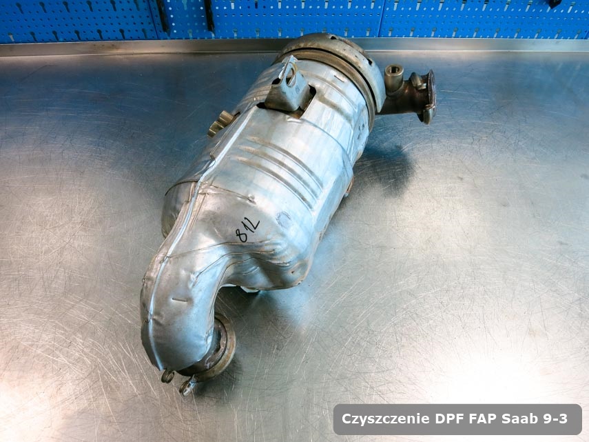 Filtr DPF układu redukcji emisji spalin Saab 9-3 wyremontowany na odpowiedniej maszynie gotowy do zamontowania