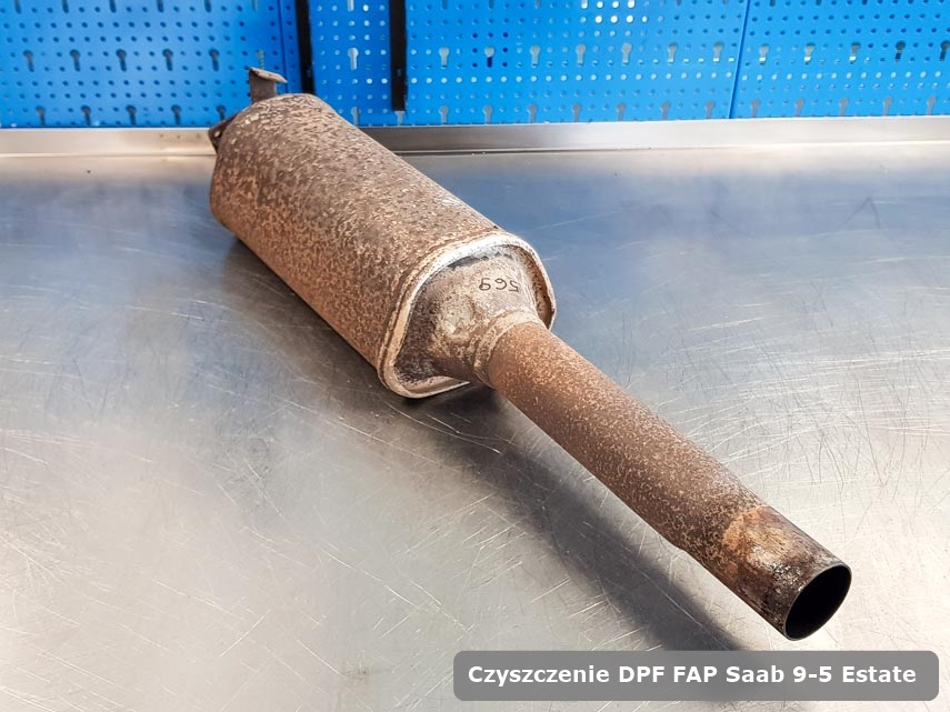 Filtr cząstek stałych DPF I FAP Saab 9-5 Estate  oczyszczony w specjalistycznym urządzeniu gotowy spakowania