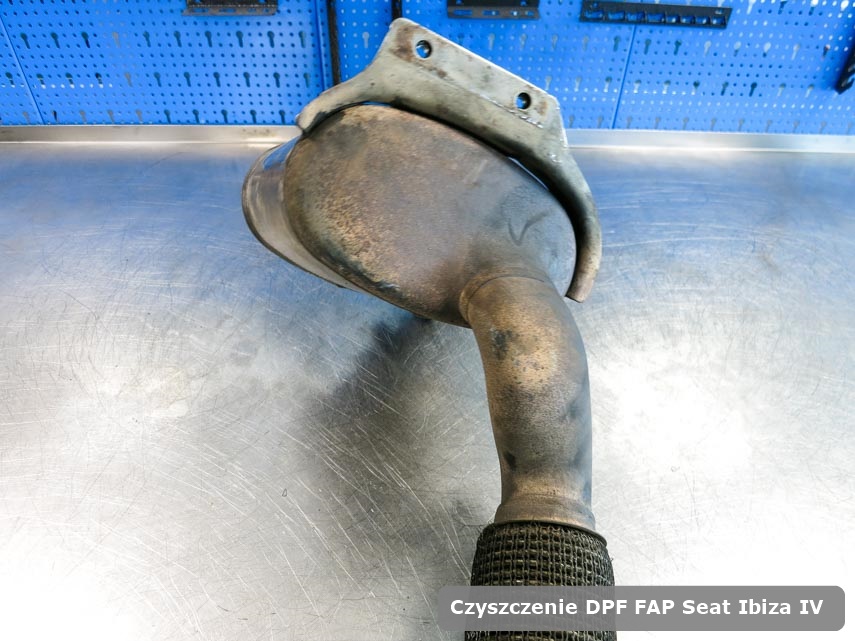 Filtr DPF SEAT Ibiza IV dopalony na specjalistycznej maszynie gotowy do wysyłki