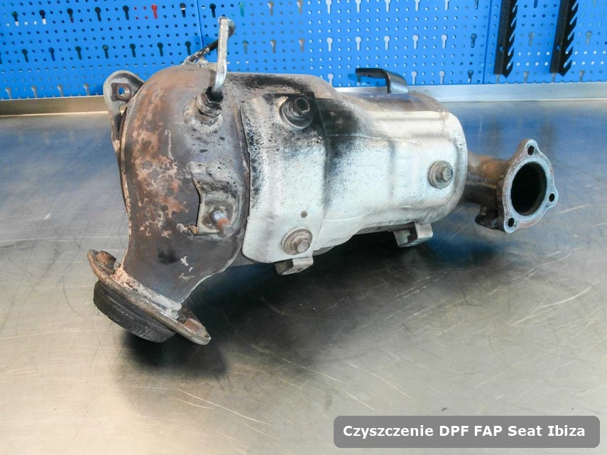 Filtr cząstek stałych DPF I FAP SEAT Ibiza  wypalony na odpowiedniej maszynie gotowy spakowania
