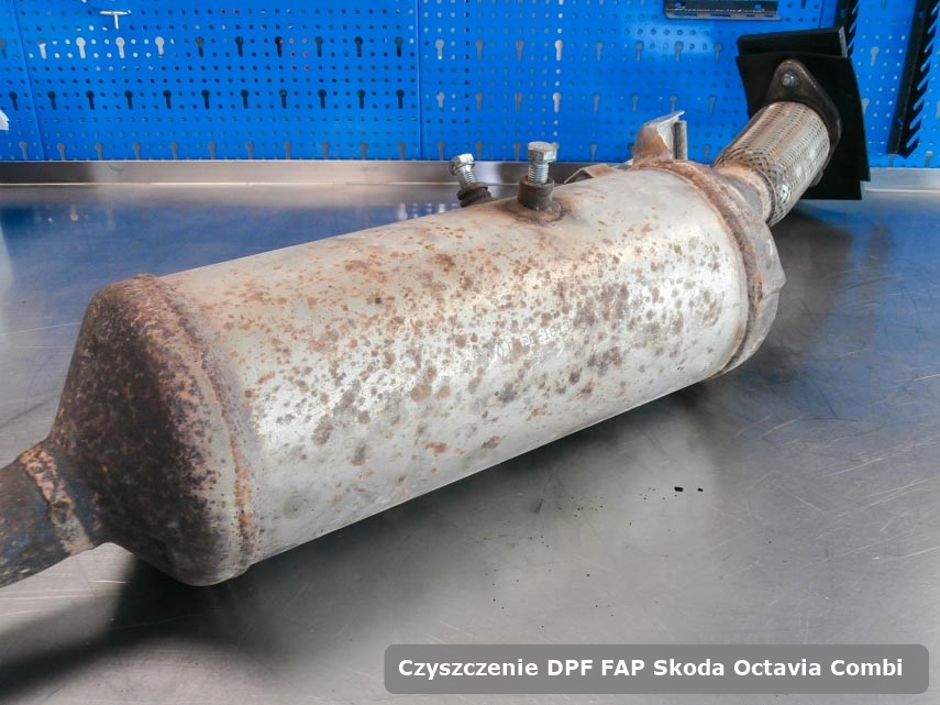 Filtr DPF Skoda Octavia Combi  naprawiony w dedykowanym urządzeniu gotowy do zamontowania