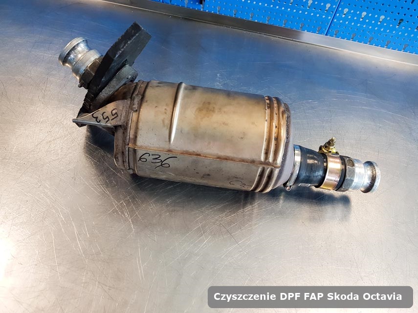 Filtr DPF i FAP Skoda Octavia  wypalony w dedykowanym urządzeniu gotowy spakowania