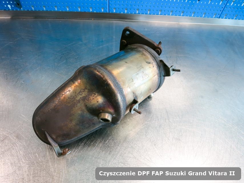 Filtr DPF Suzuki Grand Vitara II wyczyszczony na specjalnej maszynie gotowy do instalacji