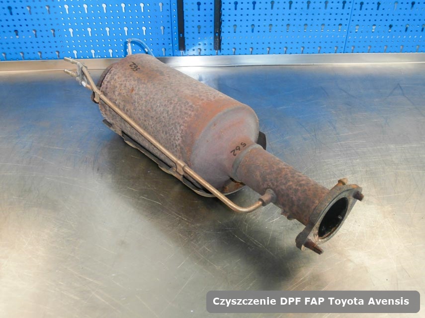 Filtr FAP Toyota Avensis  oczyszczony na odpowiedniej maszynie gotowy do wysyłki