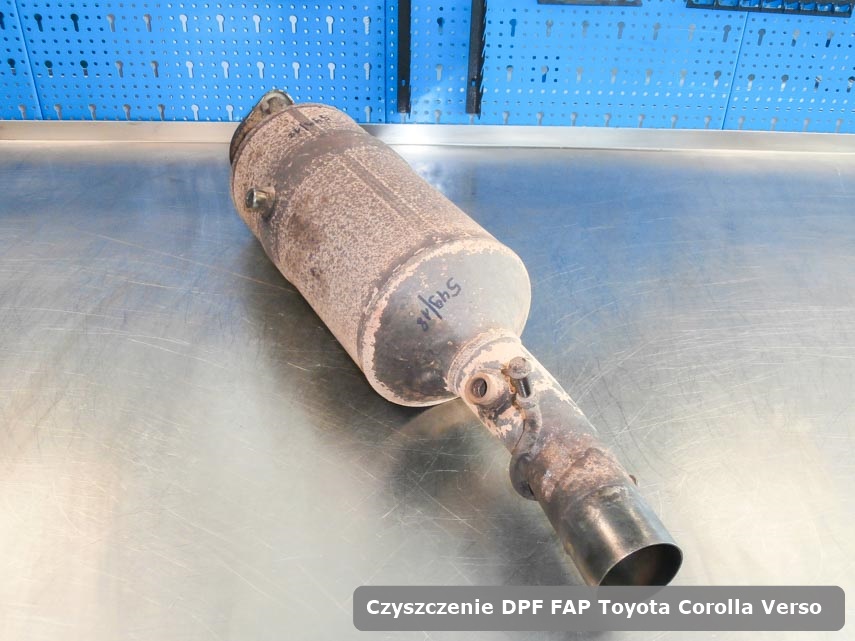Filtr DPF i FAP Toyota Corolla Verso  zregenerowany w specjalistycznym urządzeniu gotowy do zamontowania