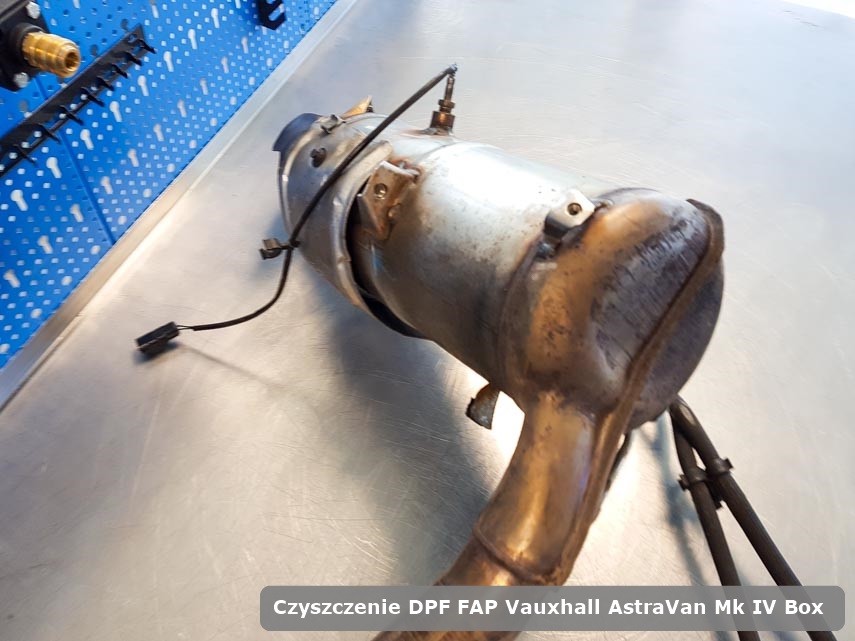 Filtr cząstek stałych DPF Vauxhall Astravan MK IV Box wypalony w specjalistycznym urządzeniu gotowy do wysyłki