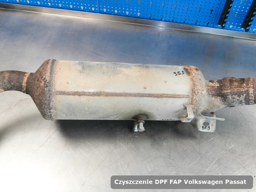Filtr cząstek stałych DPF Volkswagen Passat  dopalony w dedykowanym urządzeniu gotowy do instalacji