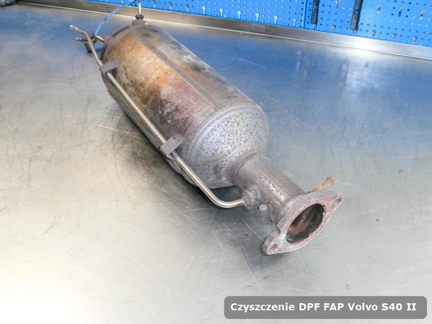 Filtr DPF układu redukcji emisji spalin Volvo S40 II dopalony w dedykowanym urządzeniu gotowy do montażu