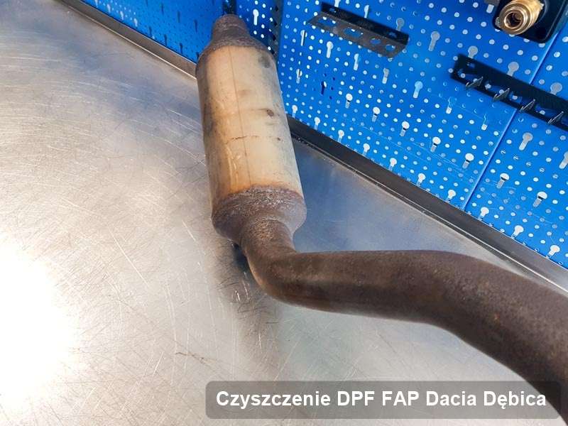 Filtr DPF i FAP do samochodu marki Dacia w Dębicy wypalony na specjalistycznej maszynie, gotowy do wysyłki