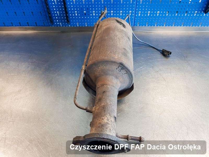 Filtr FAP do samochodu marki Dacia w Ostrołęce dopalony w dedykowanym urządzeniu, gotowy do instalacji