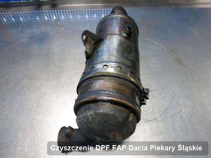 Filtr DPF i FAP do samochodu marki Dacia w Piekarach Śląskich wypalony w specjalnym urządzeniu, gotowy do montażu