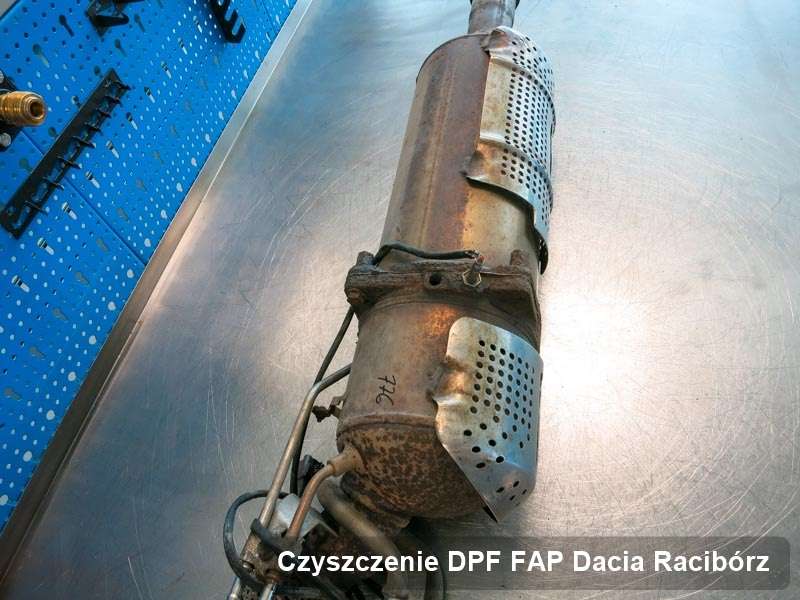 Filtr DPF i FAP do samochodu marki Dacia w Raciborzu wyczyszczony w dedykowanym urządzeniu, gotowy do montażu